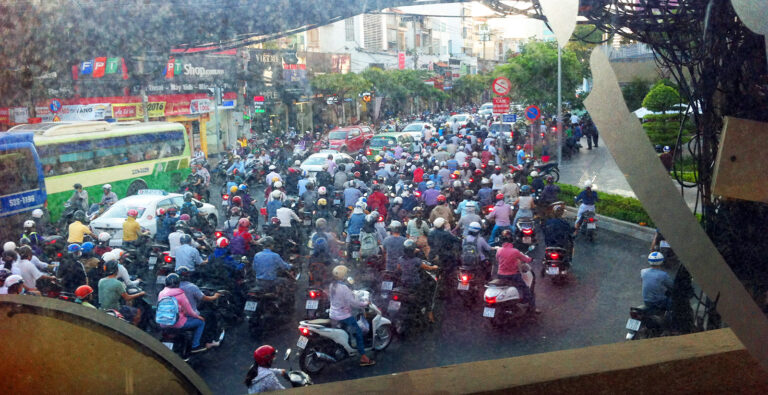 Vietnam, Ho-Chi-Minh City, Feierabendverkehr