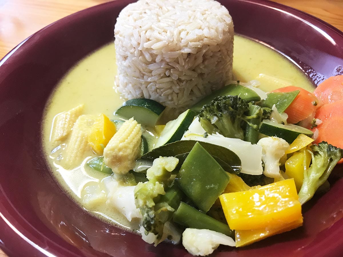 Grünes Thai Curry vegetarisch
