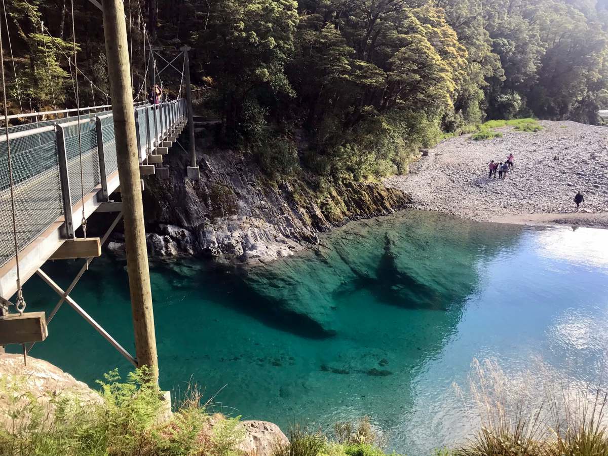 Roadtrip Neuseeland Südinsel: Blue Pools Walk