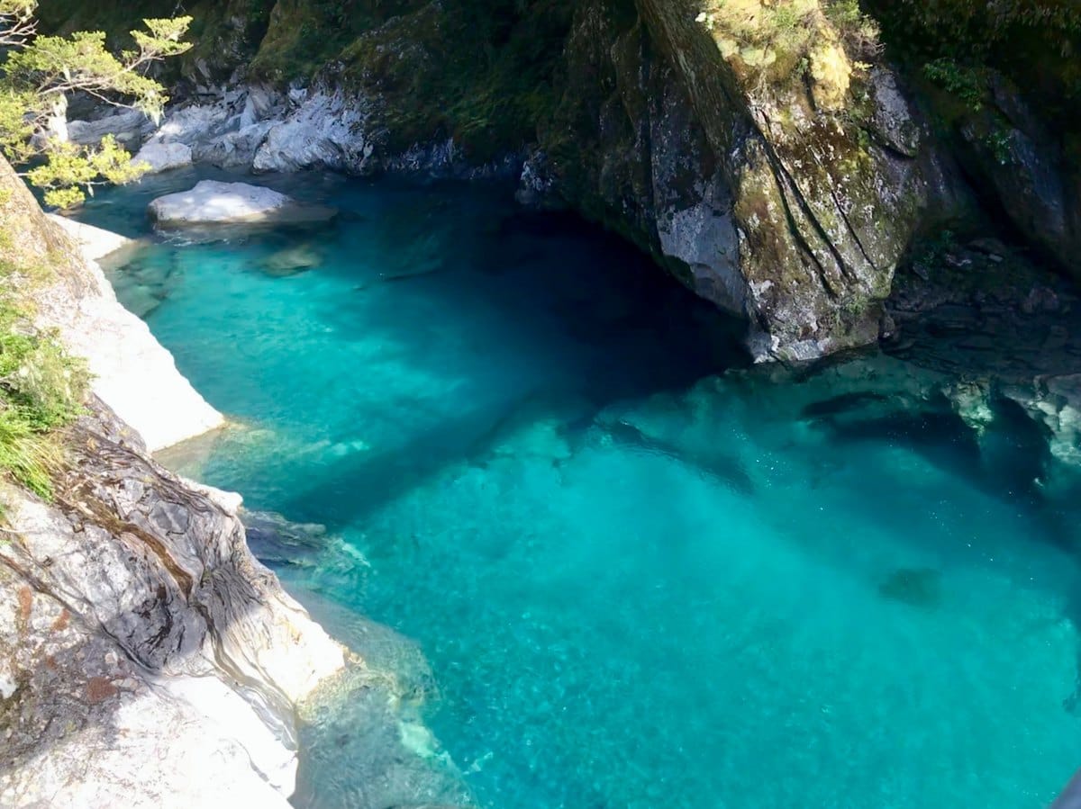 Roadtrip Neuseeland Südinsel: Blue Pools Walk