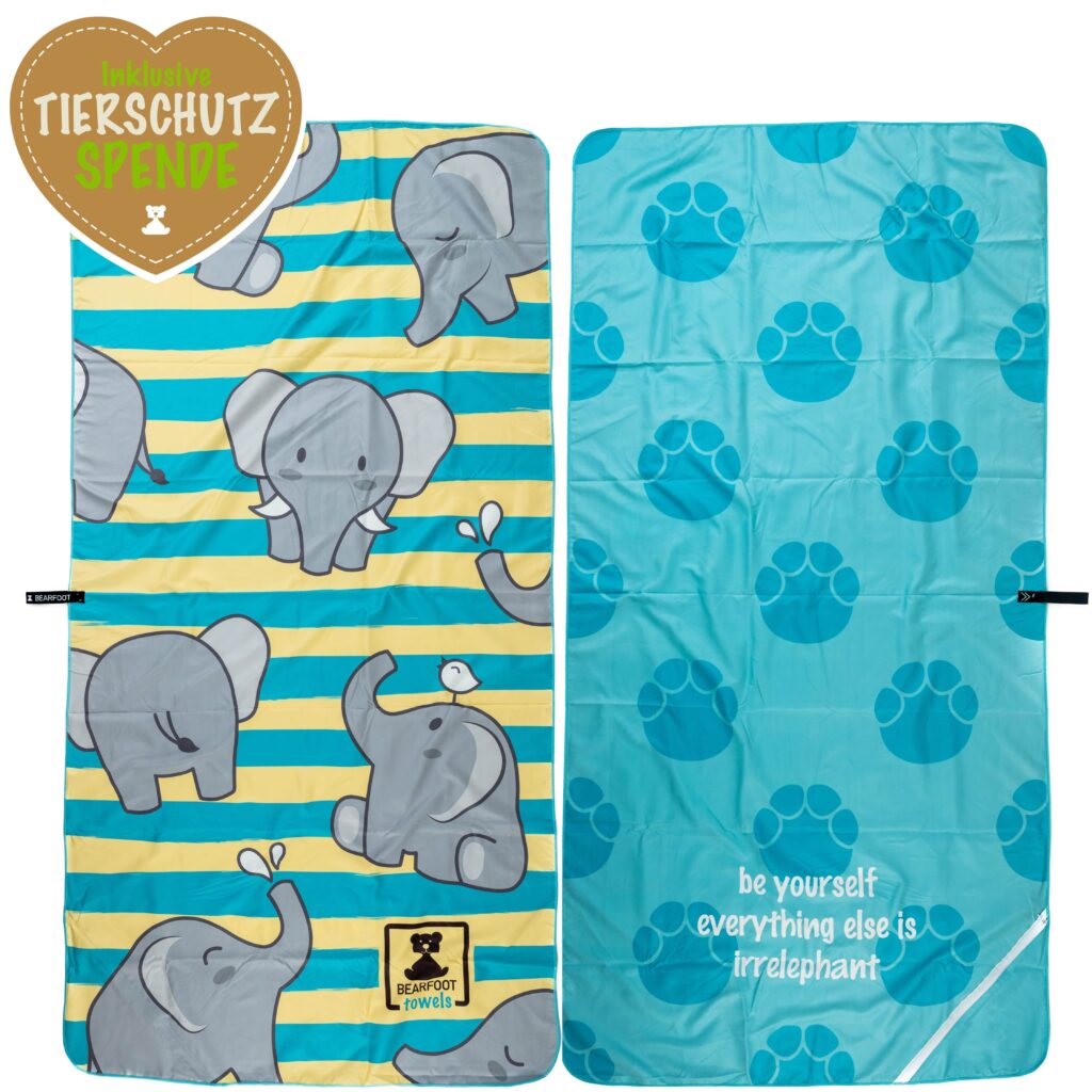 Bearfoot Mikrofaserhandtuch Nature Collection Elefanten