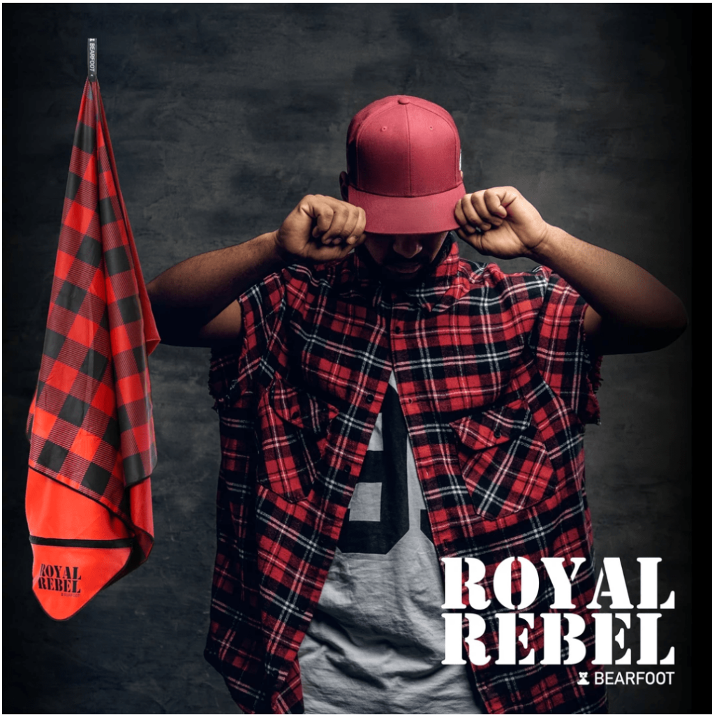 BEARFOOT Mikrofaser Handtuch Royal Rebel