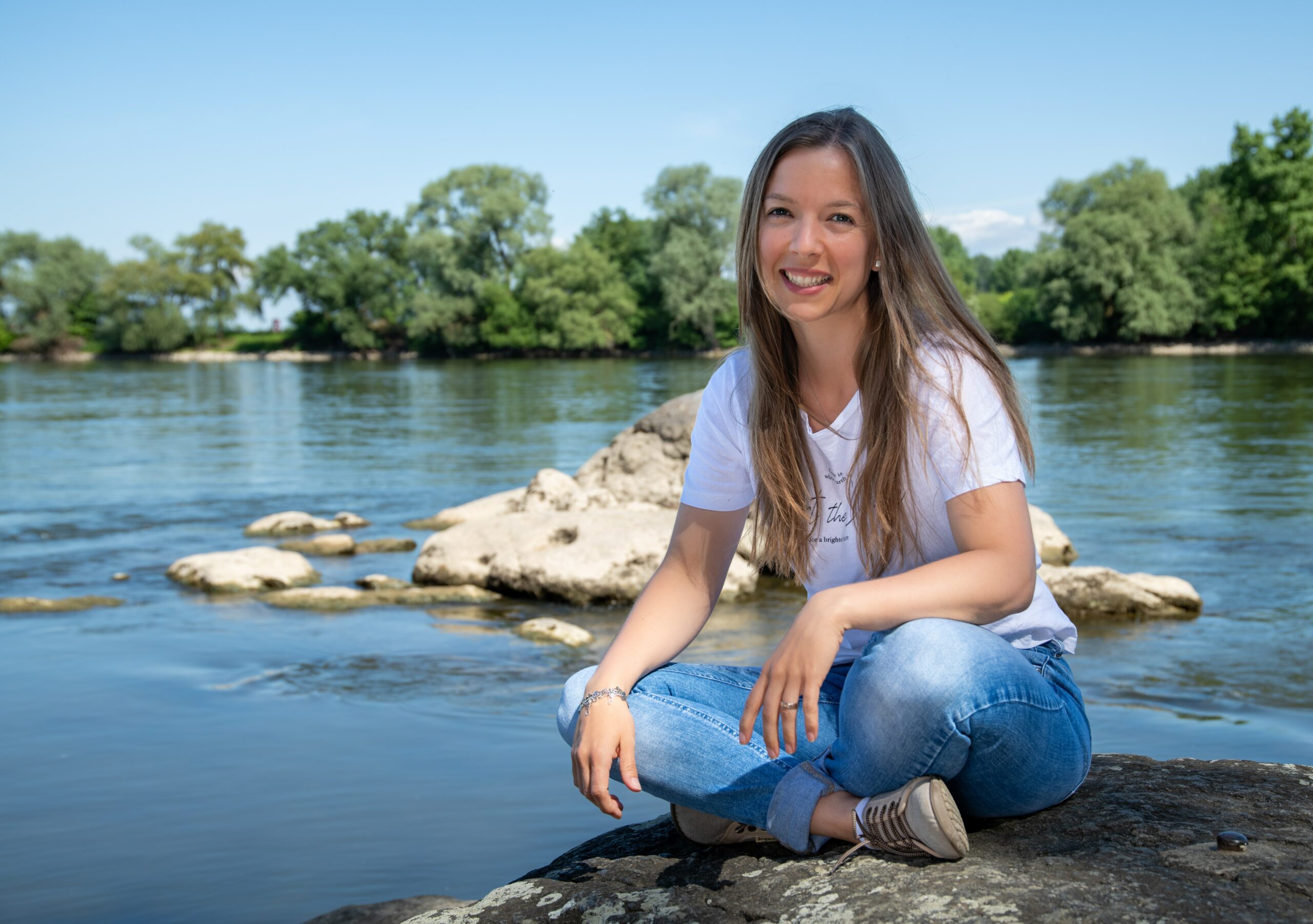 Melanie von Rucksack rauf und weg