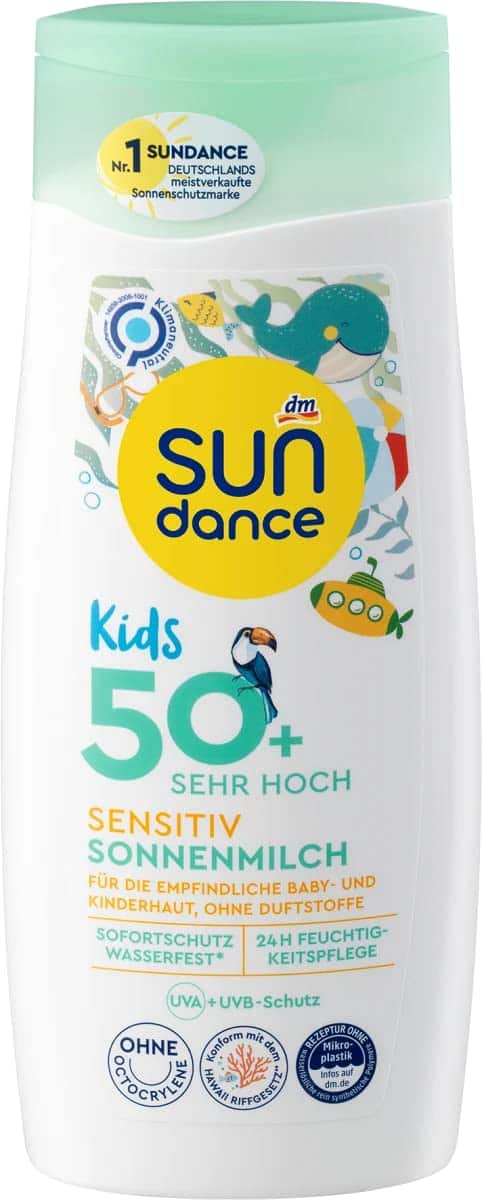 SUNDANCE Kids Sensitiv Sonnencreme LSF 50, 200 ml