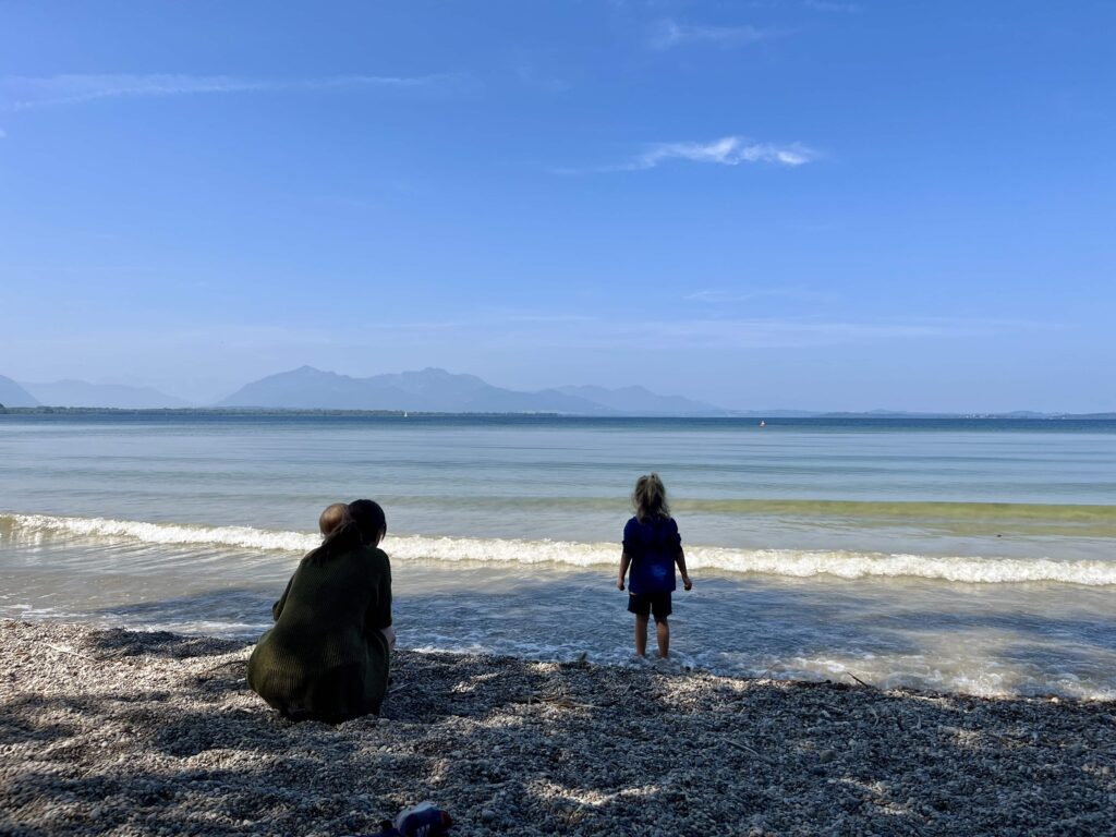 Chiemsee baden mit Kindern Chieming